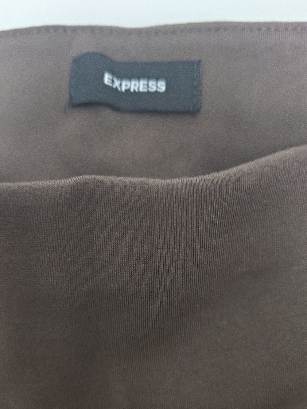 Express Straight Leg Ponte Pants in Dark Brown - Picture 2 of 4